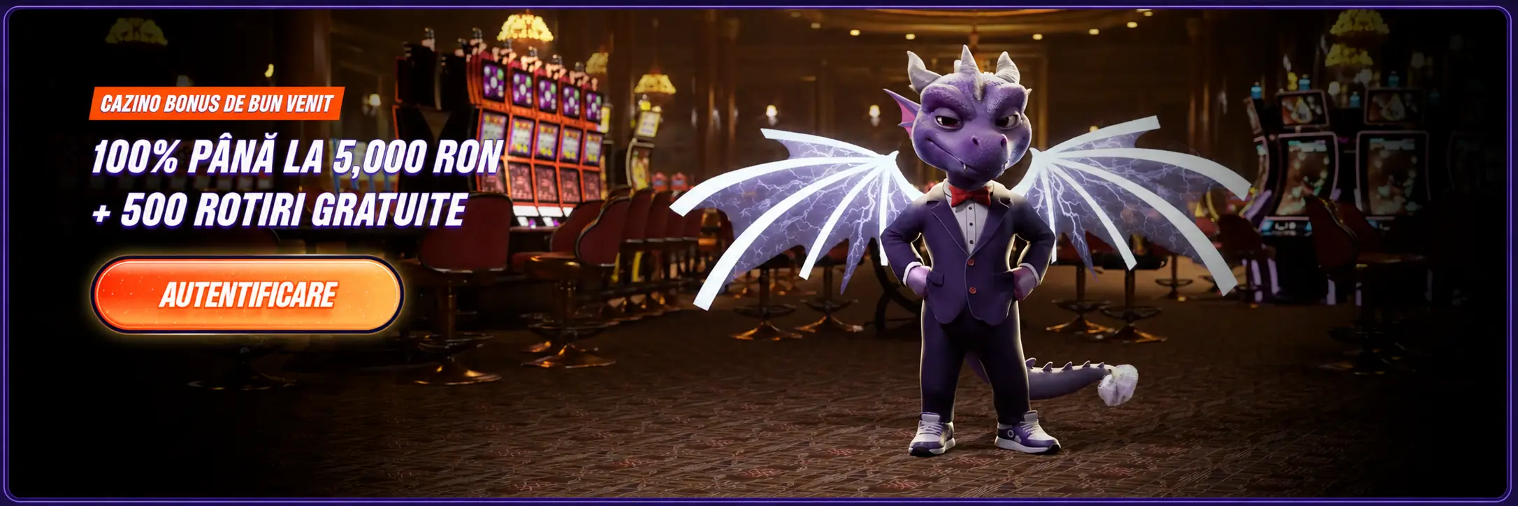 Zinx Casino banner - bonus până la 5.000 RON