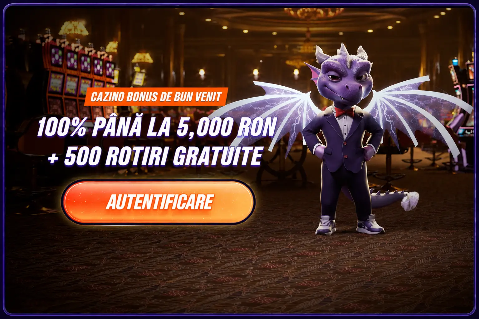 Zinx Casino banner - bonus până la 5.000 RON