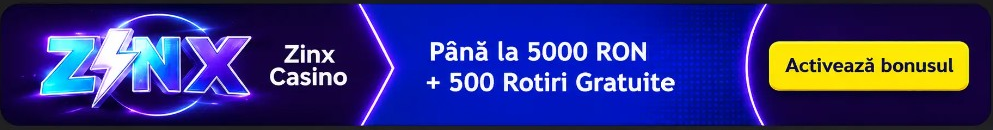 Zinx Casino - bonus pana la 5.000 RON